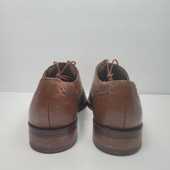 Cole Haan Grand OS Men's Brown Leather Wingtip Lace Up Oxfords US Size 10.5M - Picture 4 of 8